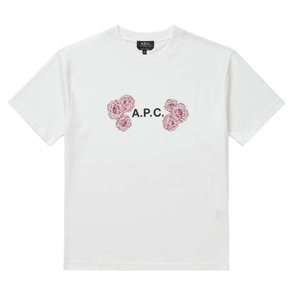 아페쎄 APC 반팔 티셔츠 다마스 꽃 COEIO M26246 AAB