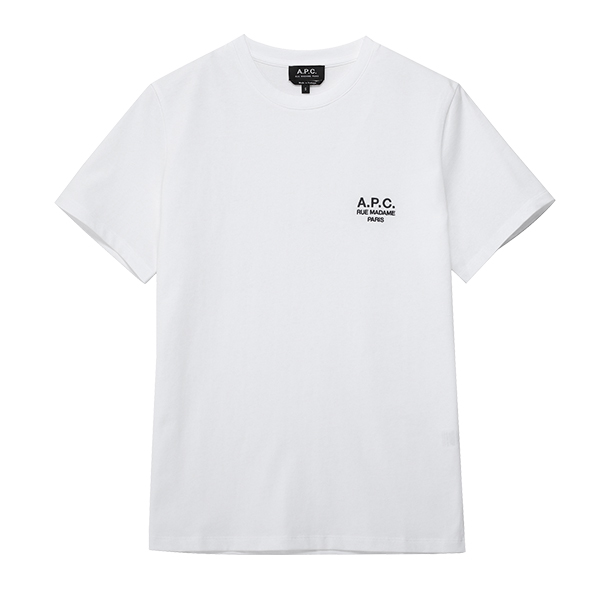 아페쎄 APC 반팔 티셔츠 로고 자수 COEZC H26840 AAB