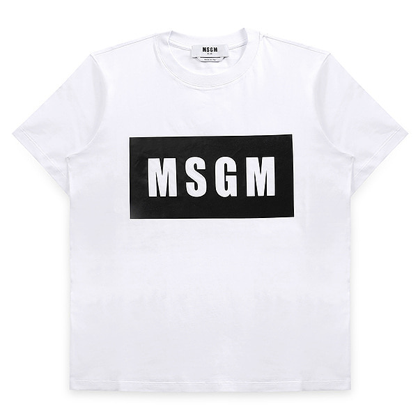 MSGM 여성 티셔츠 반팔 로고 3041MDM95 217298 01